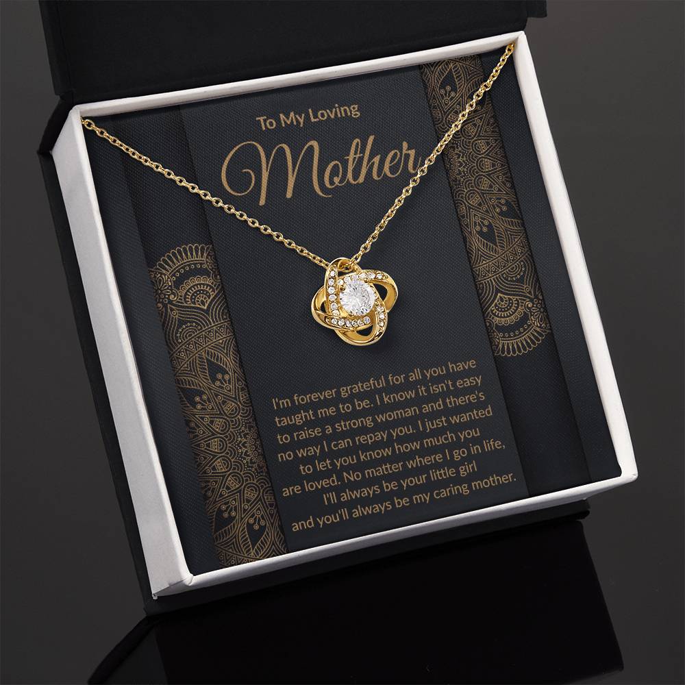 Loving Mother Love Knot Pendant Necklace Gift-[Heartfelt Family Gift]