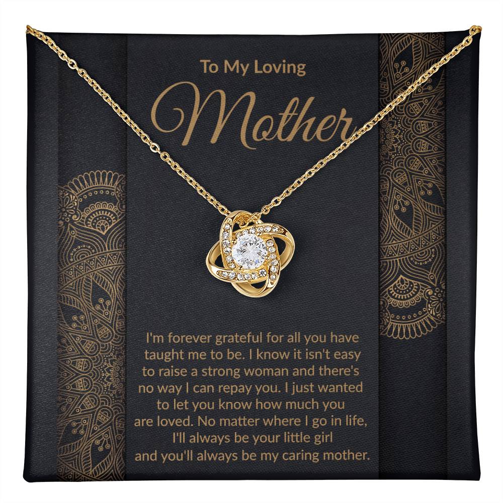 Loving Mother Love Knot Pendant Necklace Gift-[Heartfelt Family Gift]