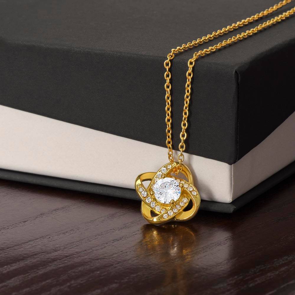 Loving Mother Love Knot Pendant Necklace Gift-[Heartfelt Family Gift]