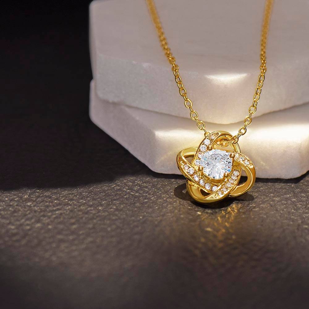 Loving Mother Love Knot Pendant Necklace Gift-[Heartfelt Family Gift]