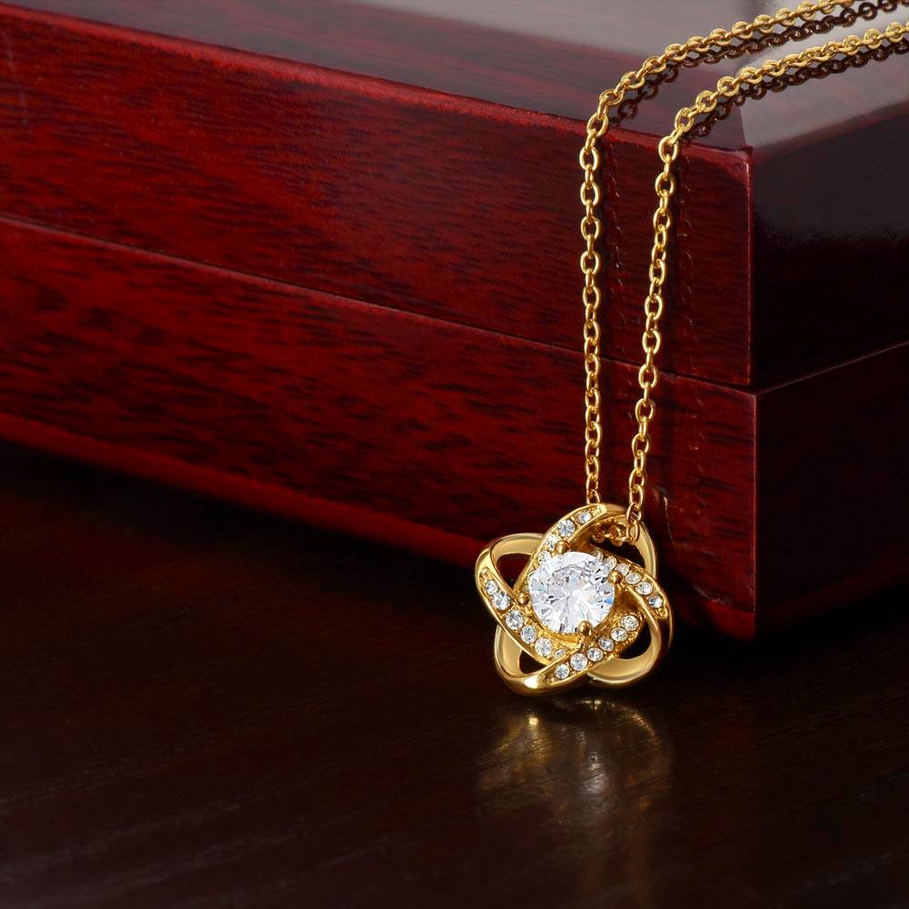 Loving Mother Love Knot Pendant Necklace Gift-[Heartfelt Family Gift]