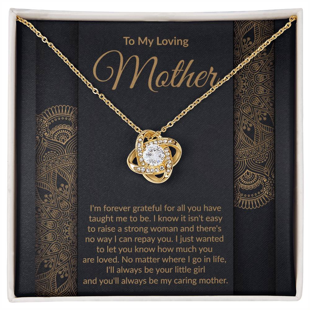 Loving Mother Love Knot Pendant Necklace Gift-[Heartfelt Family Gift]