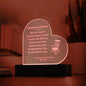 Custom Engraved Memorial Heart Plaque - Personalized Remembrance Gift-[Heartfelt Family Gift]