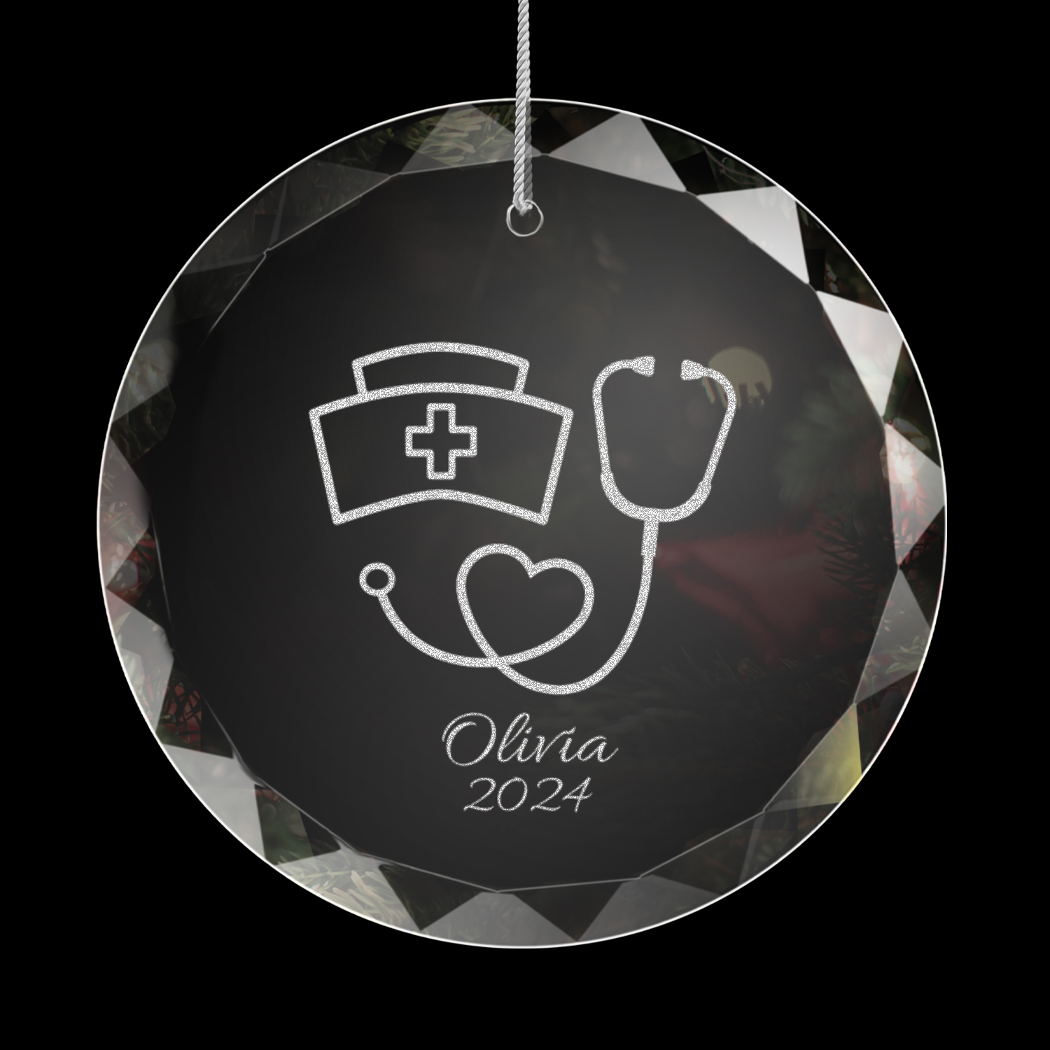 Nurse Graduation Glass Engraved Ornament With Gift Box-[Heartfelt Family Gift]