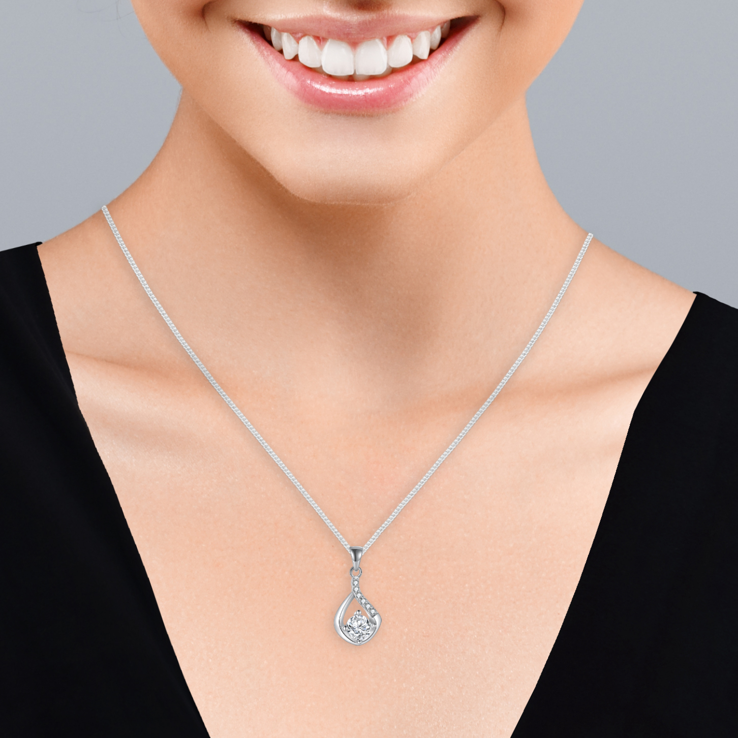 Love Drop Necklace With Message Card-[Heartfelt Family Gift]