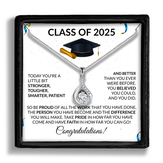 Love Drop Necklace With Message Card-[Heartfelt Family Gift]