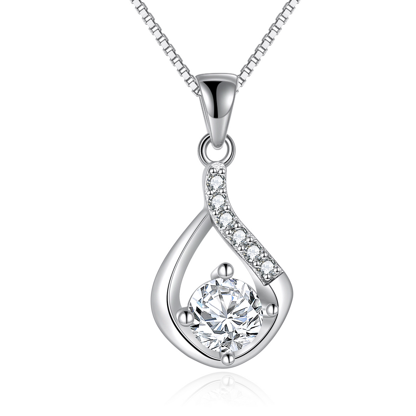 Love Drop Necklace With Message Card-[Heartfelt Family Gift]
