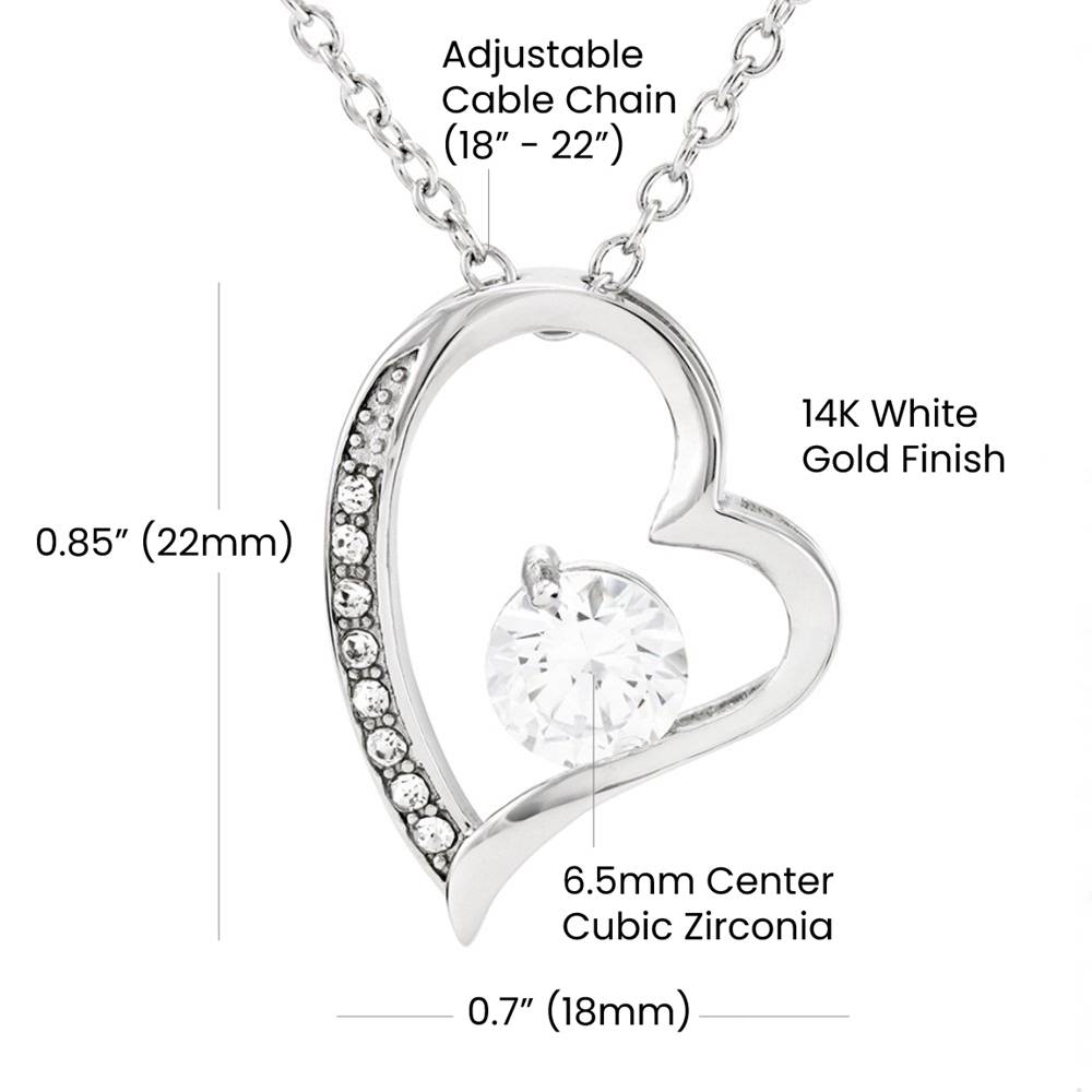 Mom From Son Heart Pendant Necklace Gift-[Heartfelt Family Gift]