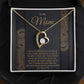 Mom From Son Heart Pendant Necklace Gift-[Heartfelt Family Gift]