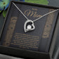 Mom From Son Heart Pendant Necklace Gift-[Heartfelt Family Gift]