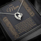 Mom From Son Heart Pendant Necklace Gift-[Heartfelt Family Gift]