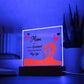 Mom Grateful Lighted RGB Acrylic Square-[Heartfelt Family Gift]