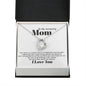 Mom Inspiration and Strength Forever Love Heart Necklace Gift In Gold or Silver-[Heartfelt Family Gift]