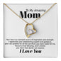Mom Inspiration and Strength Forever Love Heart Necklace Gift In Gold or Silver-[Heartfelt Family Gift]