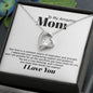 Mom Inspiration and Strength Forever Love Heart Necklace Gift In Gold or Silver-[Heartfelt Family Gift]