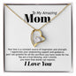 Mom Inspiration and Strength Forever Love Heart Necklace Gift In Gold or Silver-[Heartfelt Family Gift]