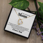 Mom Inspiration and Strength Forever Love Heart Necklace Gift In Gold or Silver-[Heartfelt Family Gift]