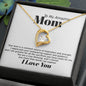 Mom Inspiration and Strength Forever Love Heart Necklace Gift In Gold or Silver-[Heartfelt Family Gift]