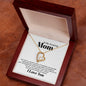 Mom Inspiration and Strength Forever Love Heart Necklace Gift In Gold or Silver-[Heartfelt Family Gift]