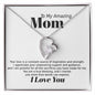 Mom Inspiration and Strength Forever Love Heart Necklace Gift In Gold or Silver-[Heartfelt Family Gift]