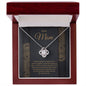Mom Love Knot Pendant Necklace-[Heartfelt Family Gift]