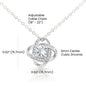 Mom Love Knot Pendant Necklace-[Heartfelt Family Gift]