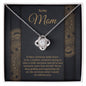 Mom Love Knot Pendant Necklace-[Heartfelt Family Gift]