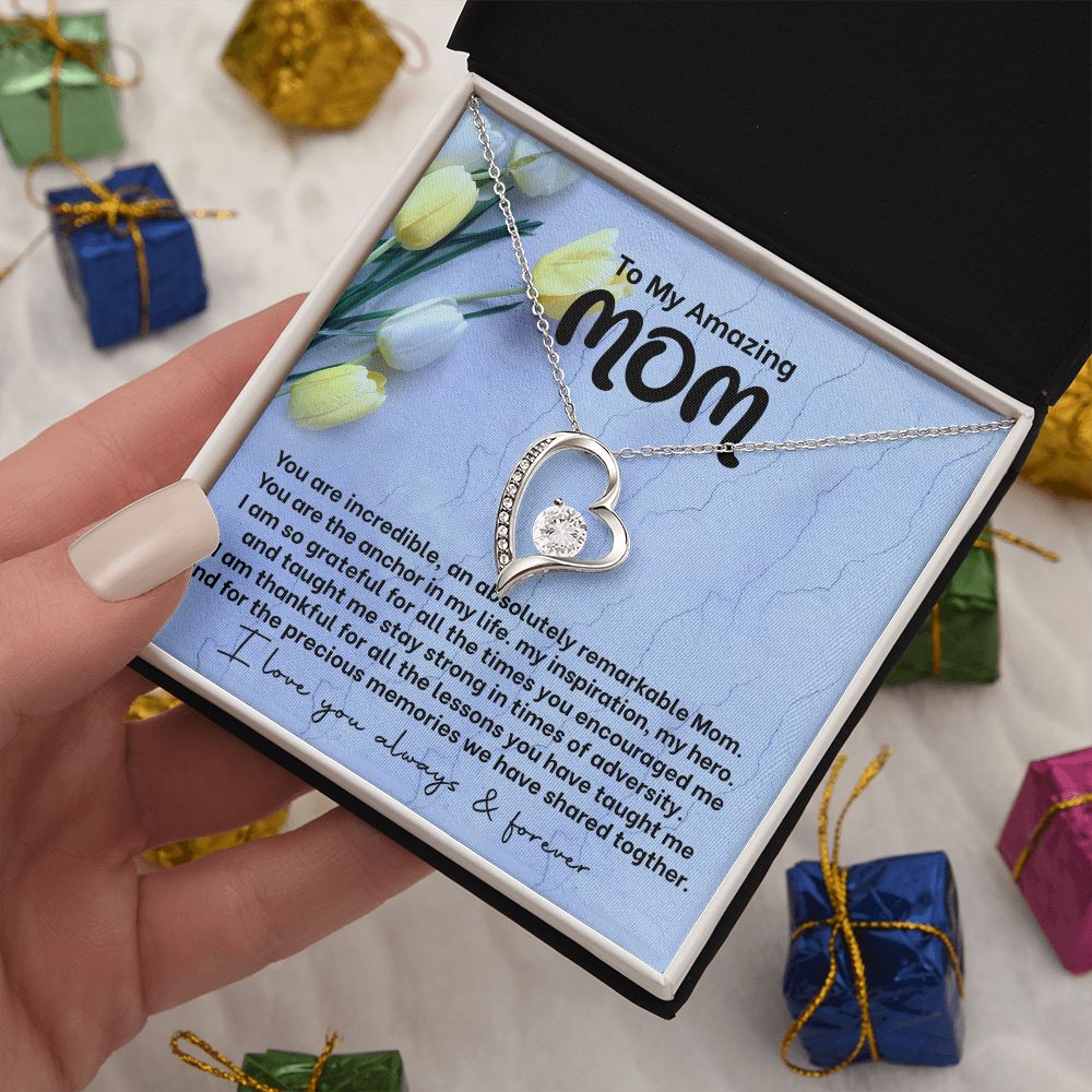 Mom My Anchor Forever Love Heart Necklace-[Heartfelt Family Gift]