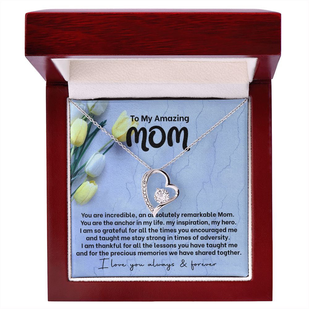 Mom My Anchor Forever Love Heart Necklace-[Heartfelt Family Gift]