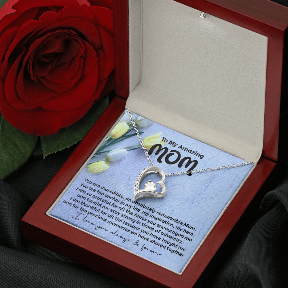 Mom My Anchor Forever Love Heart Necklace-[Heartfelt Family Gift]