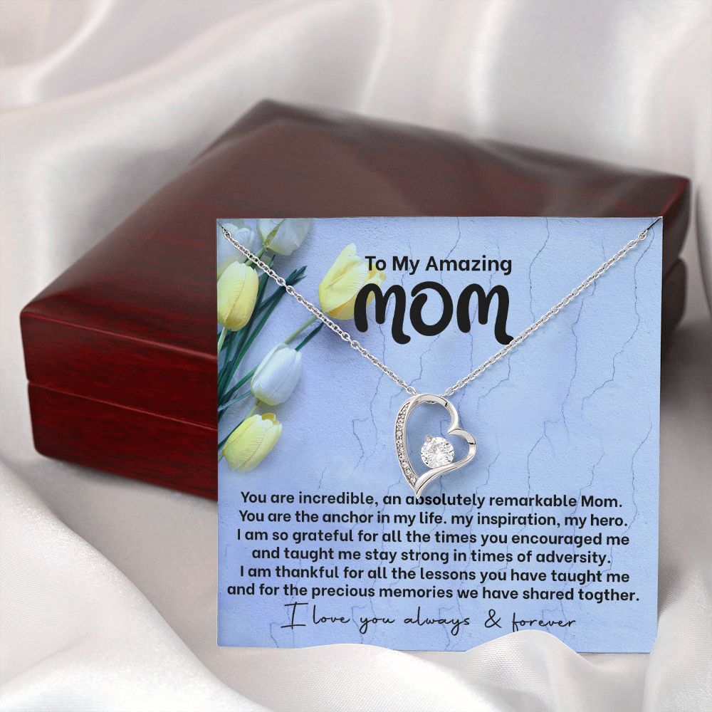 Mom My Anchor Forever Love Heart Necklace-[Heartfelt Family Gift]
