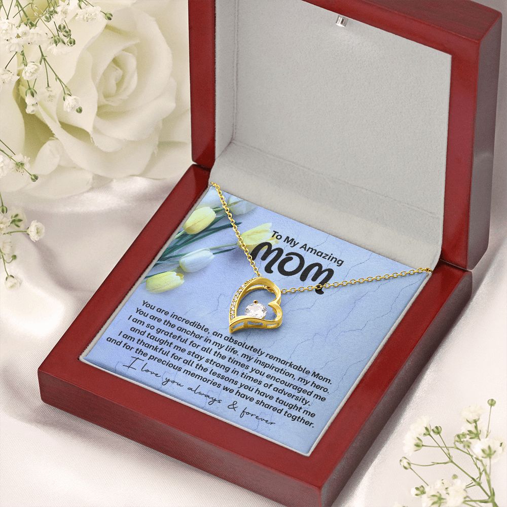 Mom My Anchor Forever Love Heart Necklace-[Heartfelt Family Gift]