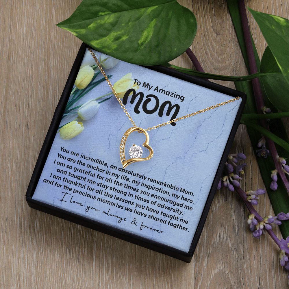 Mom My Anchor Forever Love Heart Necklace-[Heartfelt Family Gift]