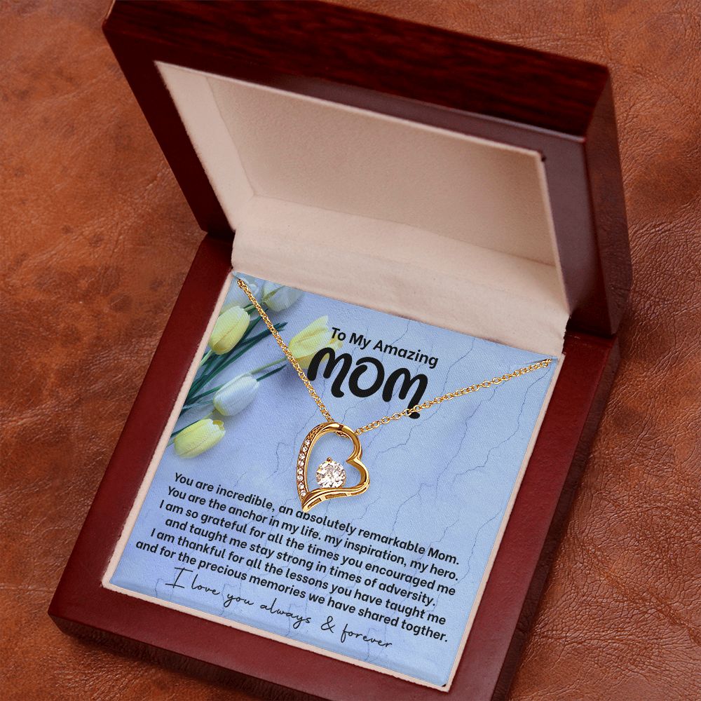 Mom My Anchor Forever Love Heart Necklace-[Heartfelt Family Gift]