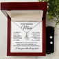 Mom Through Joy and Tears Petite Ribbon Necklace and Earring Gift Set-[Heartfelt Family Gift]