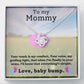 Mom To Be Baby Bump Pregnancy Gift Love Knot Necklace-[Heartfelt Family Gift]