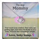 Mom To Be Baby Bump Pregnancy Gift Love Knot Necklace-[Heartfelt Family Gift]