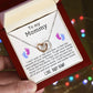 Mom To Be Pregnancy Baby Feet - Interlocking Hearts Necklace-[Heartfelt Family Gift]