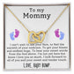 Mom To Be Pregnancy Baby Feet - Interlocking Hearts Necklace-[Heartfelt Family Gift]