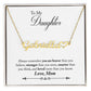 Mom to Daughter Personalized Name Necklace With Heart-[Heartfelt Family Gift]