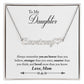 Mom to Daughter Personalized Name Necklace With Heart-[Heartfelt Family Gift]