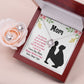 Mom Necklace And Earring Gift Set - Love Knot-[Heartfelt Family Gift]