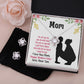 Mom Necklace And Earring Gift Set - Love Knot-[Heartfelt Family Gift]