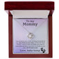 Mommy Baby Bump Pregnancy Gift Love Knot Necklace-[Heartfelt Family Gift]