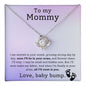 Mommy Baby Bump Pregnancy Gift Love Knot Necklace-[Heartfelt Family Gift]