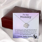 Mommy Baby Bump Pregnancy Gift Love Knot Necklace-[Heartfelt Family Gift]