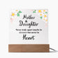 Mother and Daughter Distance Lighted RGB Acrylic Square-[Heartfelt Family Gift]