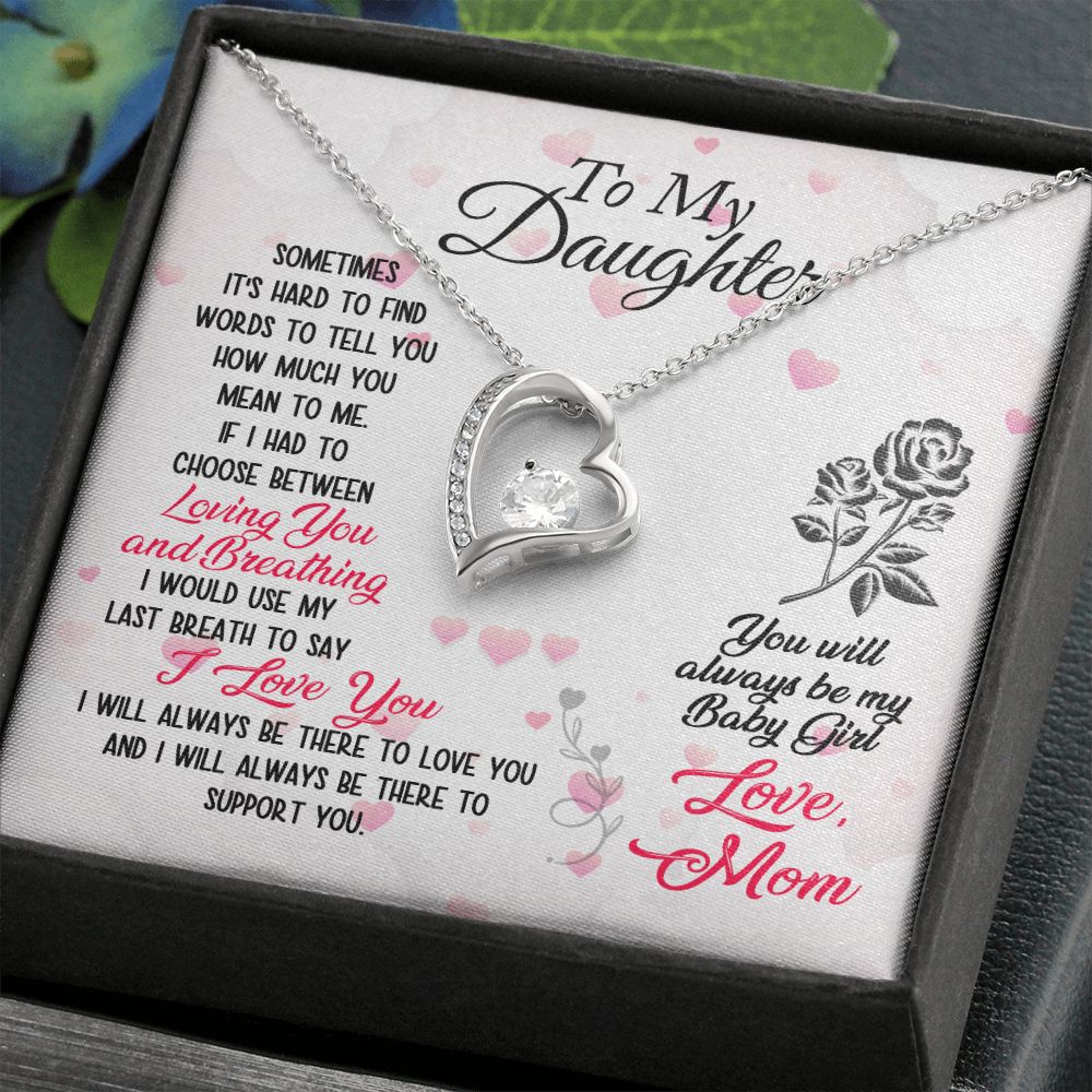 Mother and Daughter Forever Love Heart Necklace-[Heartfelt Family Gift]