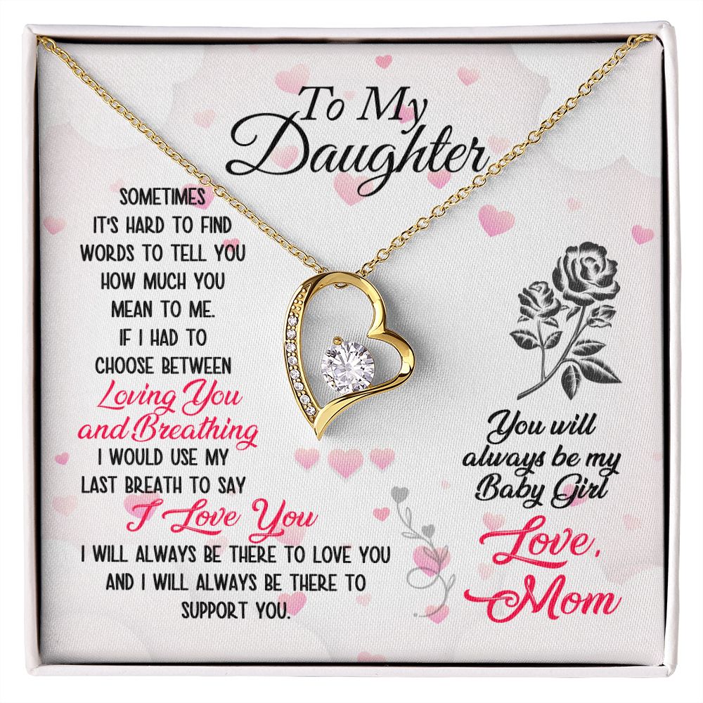 Mother and Daughter Forever Love Heart Necklace-[Heartfelt Family Gift]