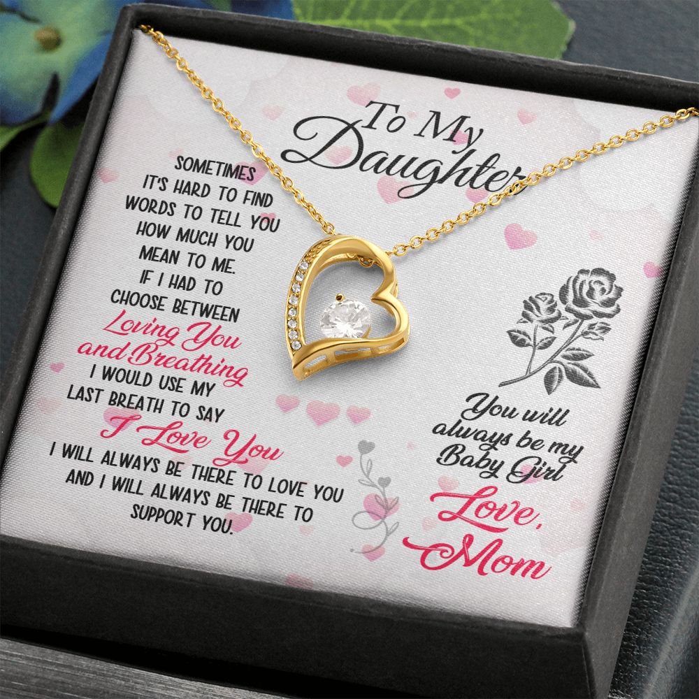 Mother and Daughter Forever Love Heart Necklace-[Heartfelt Family Gift]